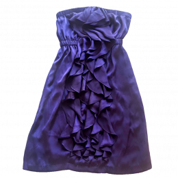 Bardot Violet Ruffle Dress, Size 12